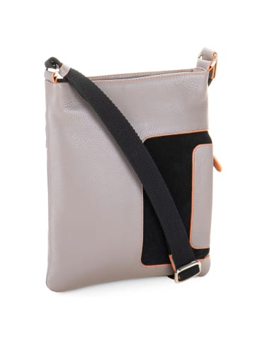 MYWALIT Umhängetasche Leder 22 cm fumo