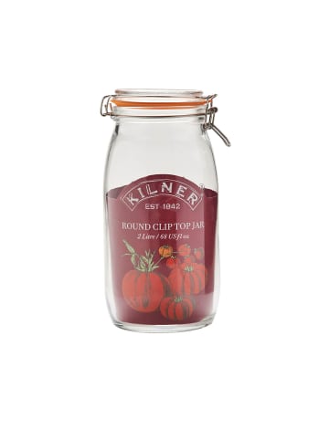 Kilner KILNER | Einkochglas, CLIP ROUND, klar, 2 L