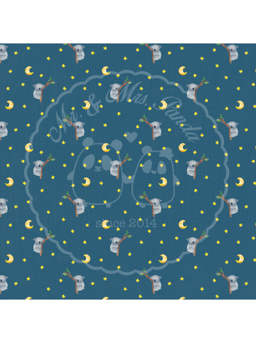 Mr. & Mrs. Panda Bedruckte Tasse Koalabär ohne Spruch in Blau