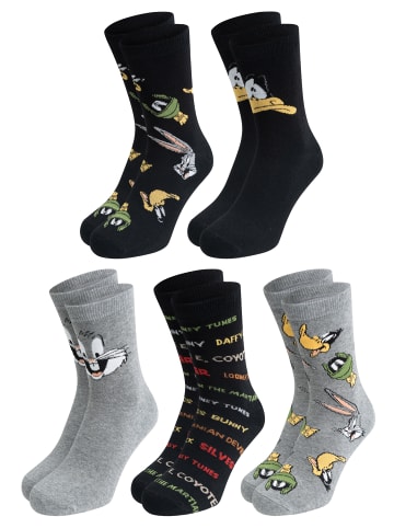 Looney Tunes  5er Pack Looney Tunes Socken Sneaker Strümpfe in Mehrfarbig