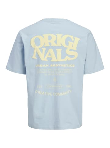 JACK & JONES Junior T-Shirt JORTAVIRA TYPE BACK TEE JNR in skyway