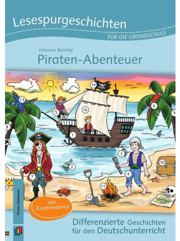 Verlag an der Ruhr Lesespurgeschichten für die Grundschule  Piraten-Abenteuer | Differenzierte...