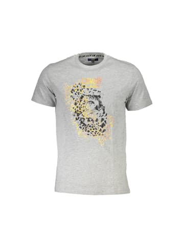 cavalli CLASS Graues Baumwoll-T-Shirt