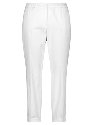 SAMOON Hose Tuch/Kombi verkürzt in white