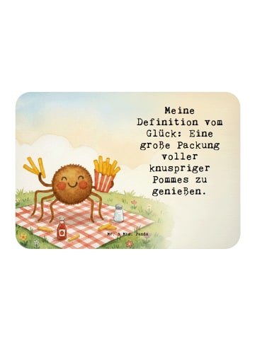 Mr. & Mrs. Panda Magnet Spinne Agathe Pommes Design mit Spruch in Weiß