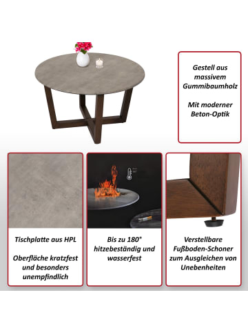 MCW Couchtisch MCW-M61 Laminat Melamin Ø80cm