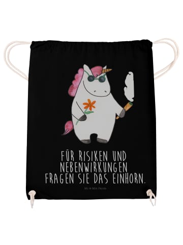 Mr. & Mrs. Panda Sportbeutel Einhorn Woodstock mit Spruch in Schwarz