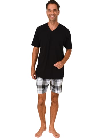 NORMANN Single-Jersey Shorty in schwarz