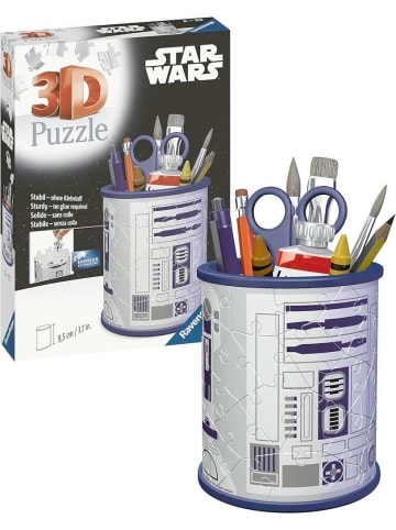 Ravensburger Konstruktionsspiel Puzzle 54 Teile 3D Puzzle Stiftehalter Star Wars R2D2 6-99 Jahre in bunt