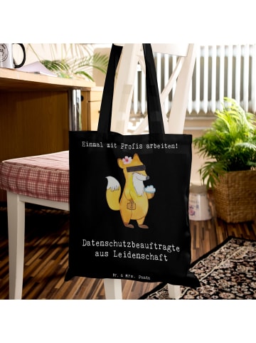 Mr. & Mrs. Panda Jutebeutel Datenschutzbeauftragte Leidenschaft ... in Schwarz