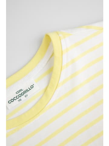 Coccodrillo T-Shirt mit kurzen Ärmeln in gelb