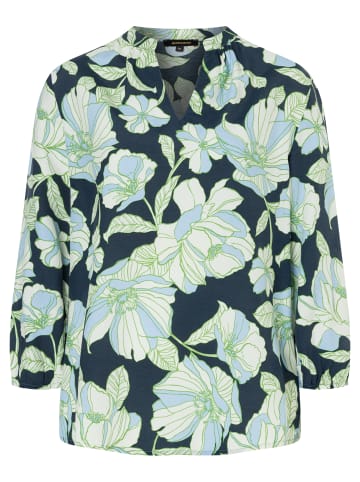 More & More Blumenprintbluse in floral print ink blue fond