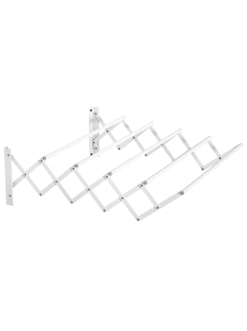 HOMCOM Wäscheständer-63,5L x 60B x 20H cm-Weiß