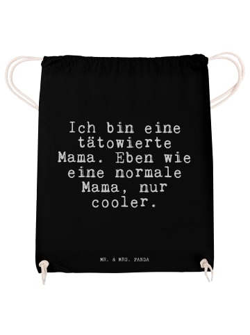 Mr. & Mrs. Panda Jutebeutel Ich bin eine tätowierte... mit Spruch in Schwarz