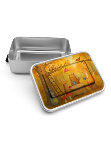 Mr. & Mrs. Panda Bento Box Waldtiere Picknick Design ohne Spruch in Weiß