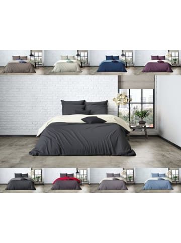 Mistral Home Mistral Perkal Wendebettwäsche in Creme/Anthrazit