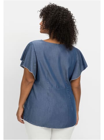 sheego by Joe Browns Bluse in blue Denim