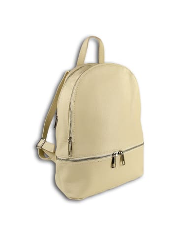 Toscanto Leder Cityrucksack Toscanto Tasche beige ca. 32cm
