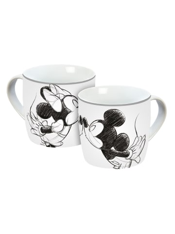 Geda Labels Tasse Mickey Kiss Sketch silbergrau  in Grau - 300 ml