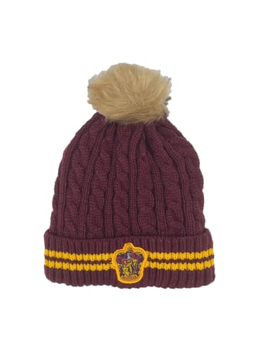 Harry Potter Harry Potter Winter-Mütze Bommel-Mütze in Rot