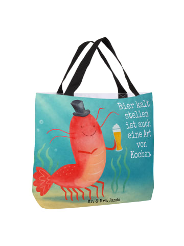 Mr. & Mrs. Panda Tote Bag Hummer Weizen Design mit Spruch in Weiß