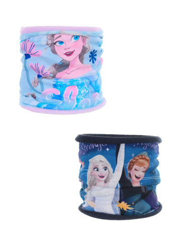 Disney Frozen Schlauchschal Kinder Doppelpack mit Motiv und Fleecefutter in Mehrfarbig