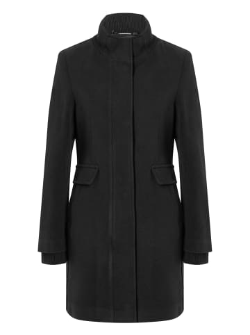 More & More Kurzmantel mit Rippdetails in black