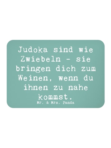 Mr. & Mrs. Panda Whiteboard Magnet Spruch Judo Zwiebel mit Spruch in Meeresbrise