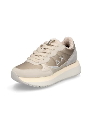 Sun68 Sneaker Big Ally Teddy Fur in Beige Gold