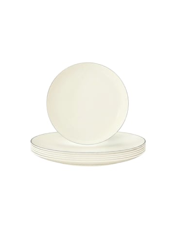 Seltmann Weiden 6er Set Frühstücksteller Savona Fine Diamond in Creme ø 22,6 cm in creme