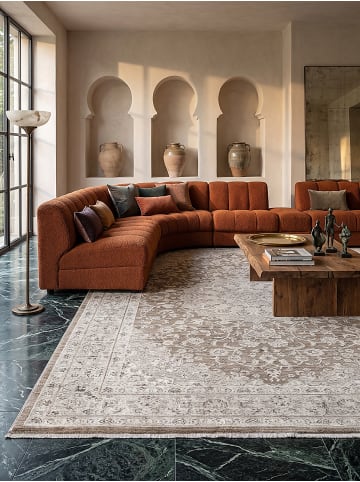 KADIMA DESIGN Teppich Kurzflor Abstrakt pflegeleicht Wohnzimmer Schlafzimmer Flur in Braun