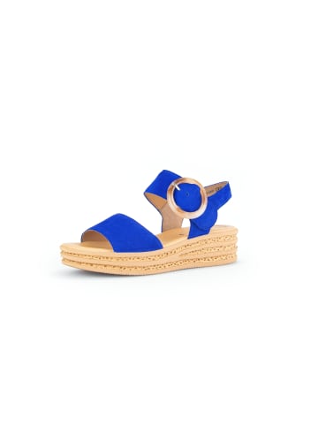 Gabor Fashion Plateau Sandale in blau