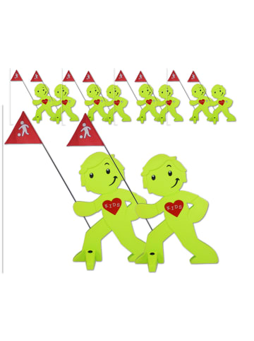 StreetBuddy StreetBuddy Warnfigur in Grün, 10-er Pack