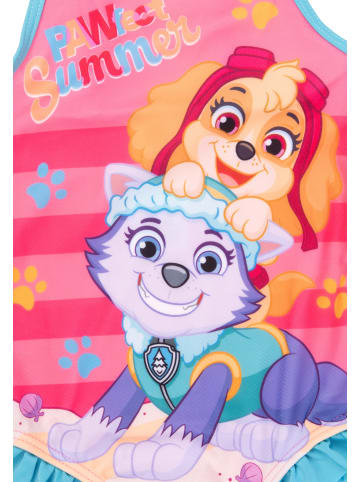 United Labels Paw Patrol Badeanzug mit Rüschen - Skye & Everest Schwimmanzug in Mehrfarbig