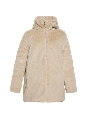Albee Women Langer Steppmantel in Champagner