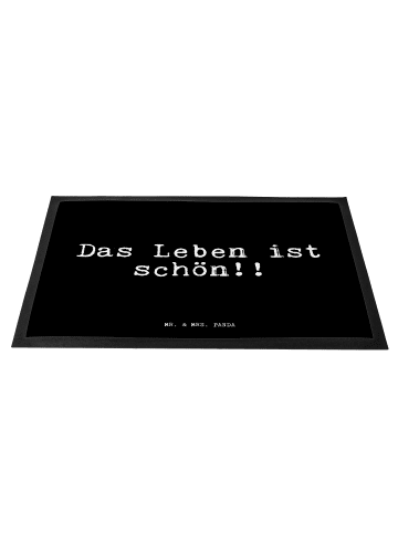 Mr. & Mrs. Panda fußmatte Das Leben ist schön!!... mit Spruch in Schwarz