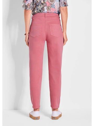 GOLDNER Kurzgröße:  Lange Hose SARA mit Formbund in koralle