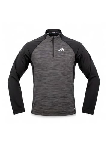 adidas Shirt Training Gym+ 3S 1/4 Zip in Schwarz