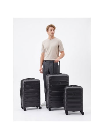 Delsey Meteor 4 Rollen Kofferset 3-teilig mit Dehnfalte deep black