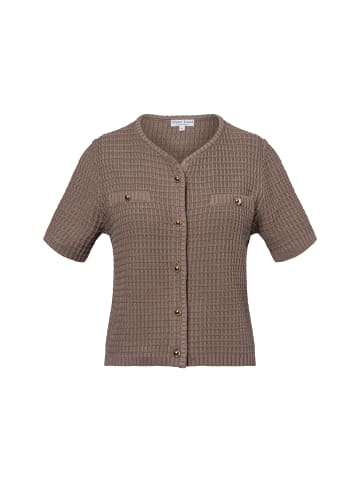 Marie Lund Strickjacke in taupe - 0006