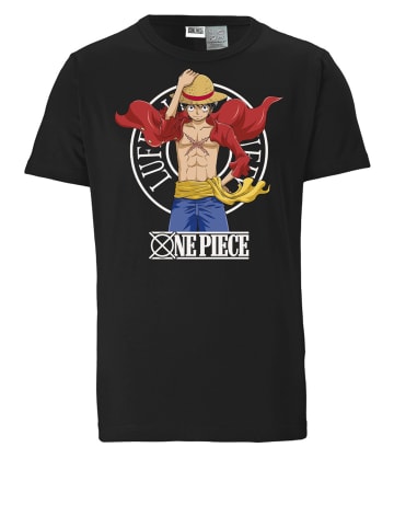 Logoshirt T-Shirt One Piece - Luffy New World in schwarz