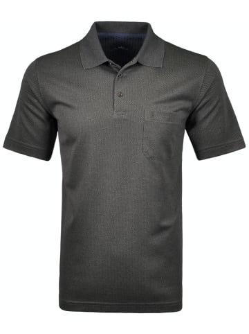 Ragman Poloshirt fishnet in Grau