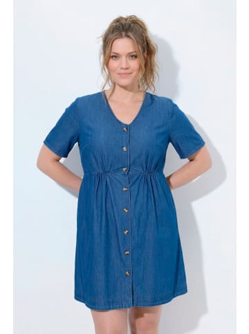 Ulla Popken Midikleid in blue denim
