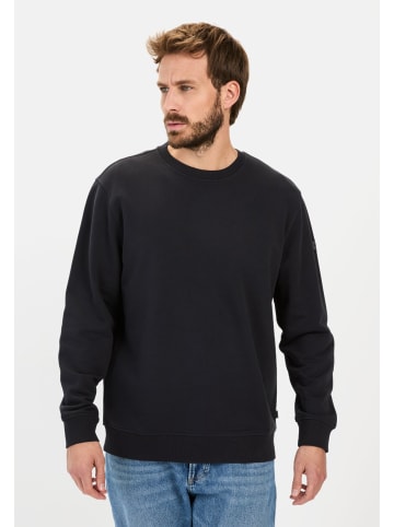 Camel Active Sweatshirt mit Rückenprint in Dunkelblau