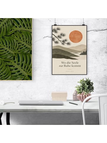 Mr. & Mrs. Panda Print Landschaft beruhigend Design mit Spruch in Weiß