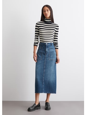 Marc O'Polo Jeansrock regular in Soft touch dark blue wash