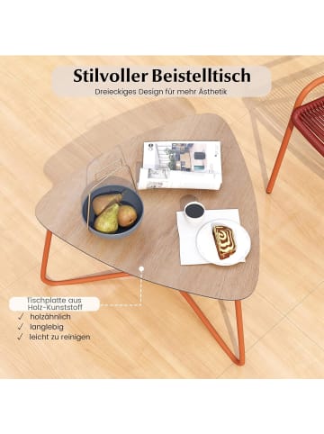 COSTWAY 3 tlg. Gartenmöbel Set in Orange