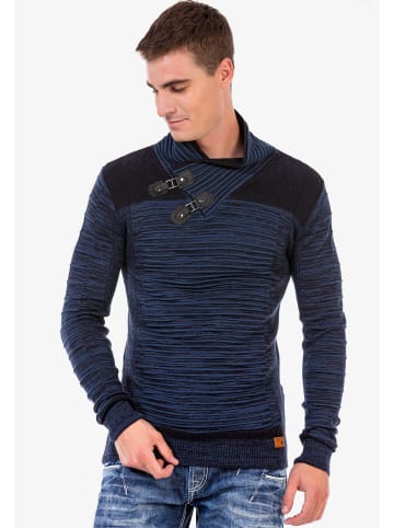 Cipo & Baxx Strickpullover in NAVYBLUE-INDIGO