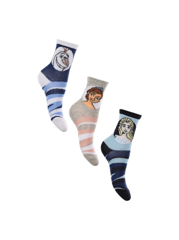 Disney Frozen 3er-Set: Socken Strümpfe in Mehrfarbig