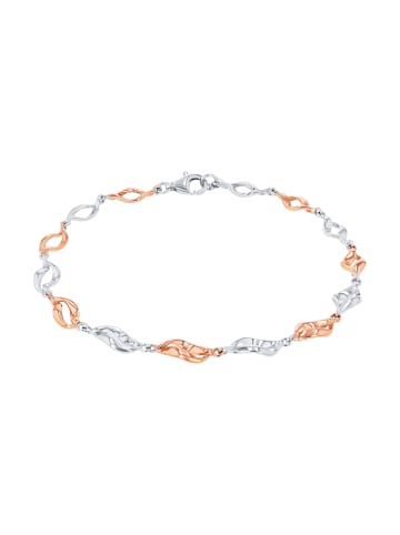 Amor Armband Silber 925, rhodiniert+rosévergoldet in Bicolor